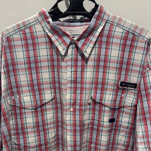 Columbia Sportswear Button-Down Plaid Performance Shirt